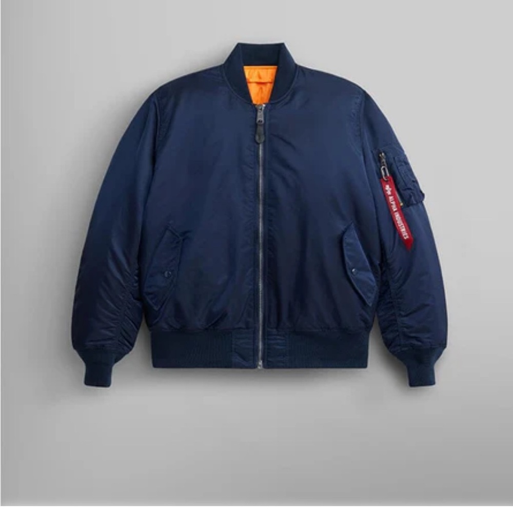 Men's Navy Bomber Jacket